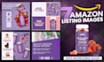 design health supplement infographics for websites and amazon