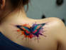 create a watercolor tattoo design