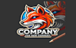 do design unique fox head mascot logo with unlimited revisions