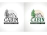 make awesome mountain cabin logo