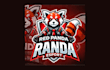 design creative red panda mascot logo with express delivery
