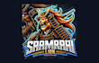 make unique samurai lion mascot logo with creative concepts