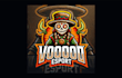do awesome voodoo mascot logo with unlimited revisions