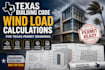 perform texas building code wind load calculations for texas permits drawing