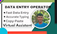 do fast and accurate data entry