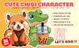 draw a custom chibi animal, pet or mascot