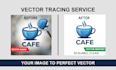do professional vector tracing and convert logo to vector