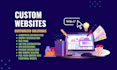 develop a custom website as full stack web developer