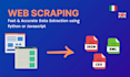 write web scaping scripts in python or javascript