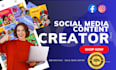 your social media content creator english or español