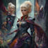 create dnd fantasy scifi illustrations of characters