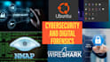 do network traffic analysis using wireshark, tcpdump, nmap