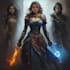 create dnd fantasy scifi illustration
