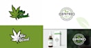 do custom cannabis weed logo design in 24hr