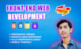 be your frontend web developer using HTML, CSS, javascript,