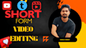 do professional shorts, reels, youtube long video editing