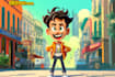 create a cartoon character design