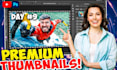 create high quality youtube thumbnail design in 2 hours