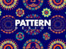 design pattern in geometric  floral abstract halftone