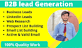 specialize in b2b lead generation, web research, contact list building