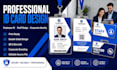 design professional employee id card and staff badge