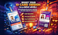 design professional employee id card and staff badge