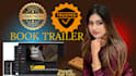 create attractive cinematic book trailer video for book promotion