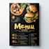 do modern restaurant menu, food menu and menu board design