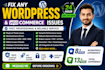 fix any wordpress bug, woocommerce issue, or website error
