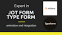 create, animate and integrate forms on jotform and typeform