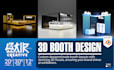 design custom 3d booth, backdrop and trade show banner design attract customer