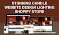 build shopify candle website candle store lighting website scented shopify store