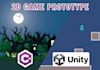 develop a 2d game prototype in unity