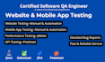 perform software testing and website bug free reviews