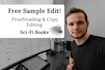 copy edit and proofread your sci fi book
