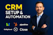 do gohighlevel hubspot crm automation pipedrive zoho close io zapier integration
