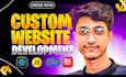 do website development as full stack web developer, PHP laravel HTML CSS react