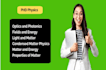 help in optic photonics fields energy light condensed matter properties physics