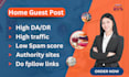 build premium backlinks and provide crypto guest post