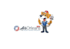 design modern mascot ac business logo