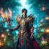 make illustration in fantasy and medieval style
