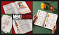 design a clean and modern restaurant menu