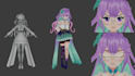 create anime style 3d character for vtuber, game and VR chat