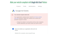 fix website compliance issue in google ads grant