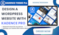 design wordpress kadence theme website with kadence pro blocks
