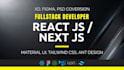 develop website using nextjs material ui  kajabi and backbone js