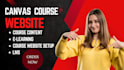 engaging canvas lms course website custom moodle course content curriculum
