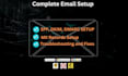 configure spf, dkim, dmarc, and setup business email