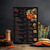 do a modern restaurant menu design, food menu and menu board