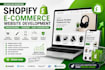 do shopify ecommerce website development or redesign shopify store